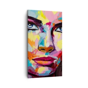 Canvastavla - Bild på duk - Själen är också färgglad - 45x80 cm