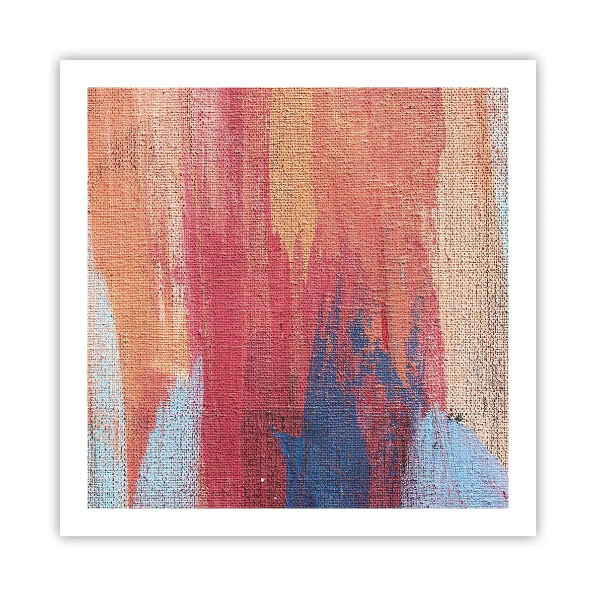 Affisch - Rinnande regnbåge - 60x60 cm