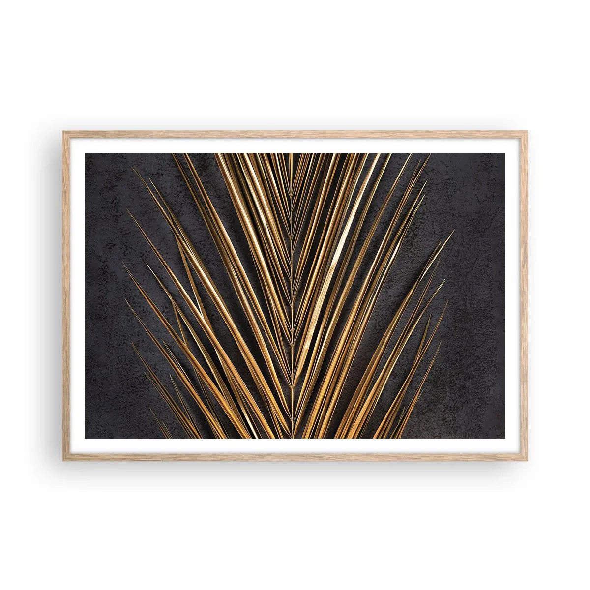 Affisch i ram av ljusek - Tropikens guld - 100x70 cm