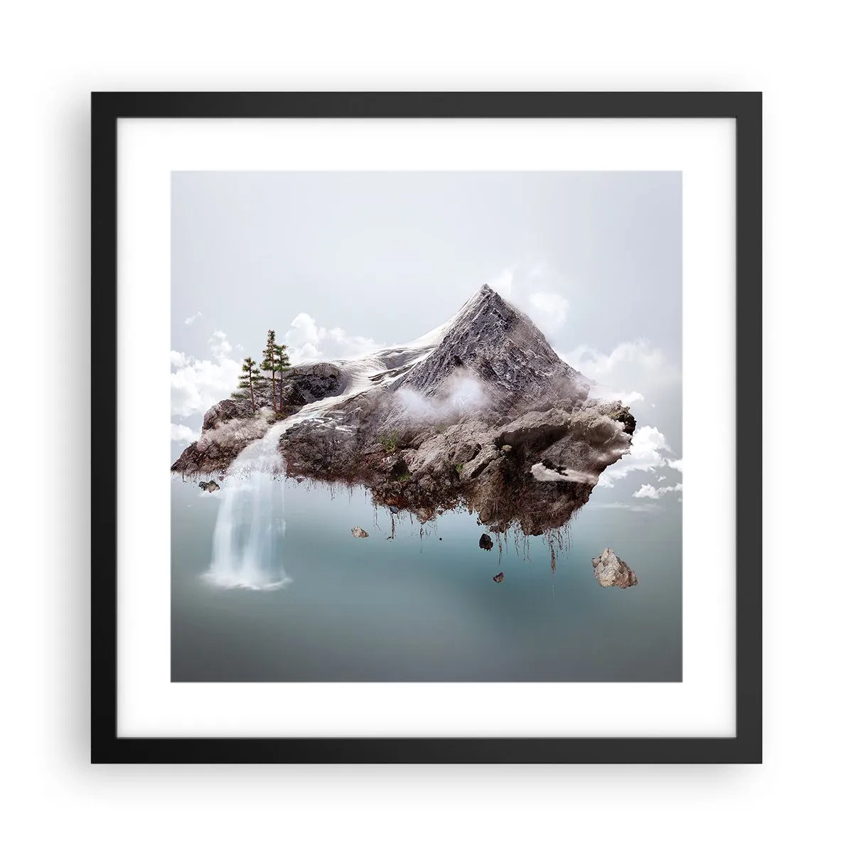 Affisch i svart ram - Med surrealistens öga - 40x40 cm