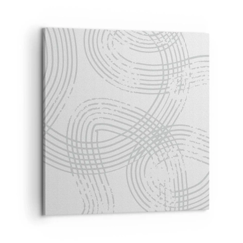 Canvastavla - Bild på duk - Det finns ingen rak väg - 60x60 cm