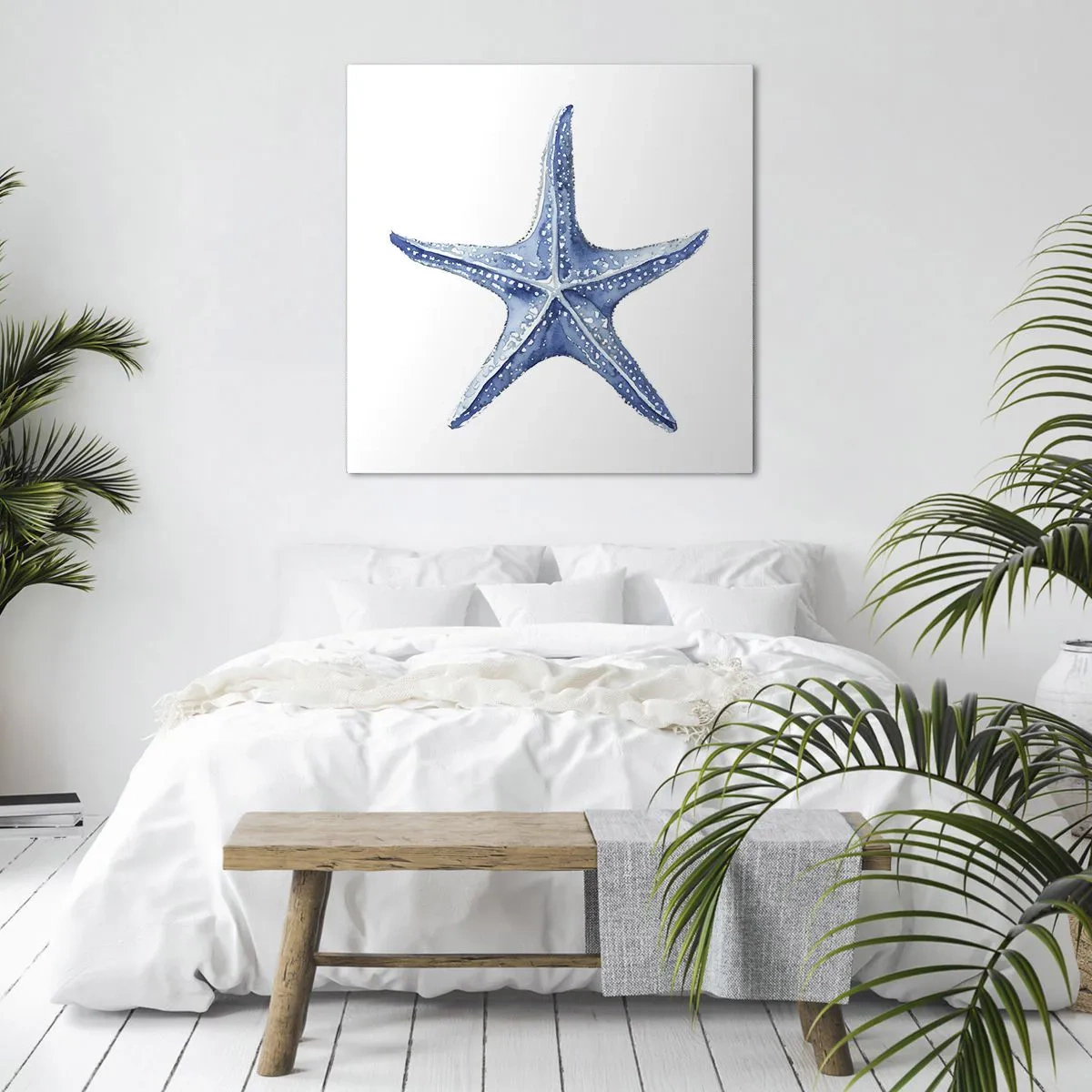 Canvastavla - Bild på duk - Havets stjärna - 50x50 cm