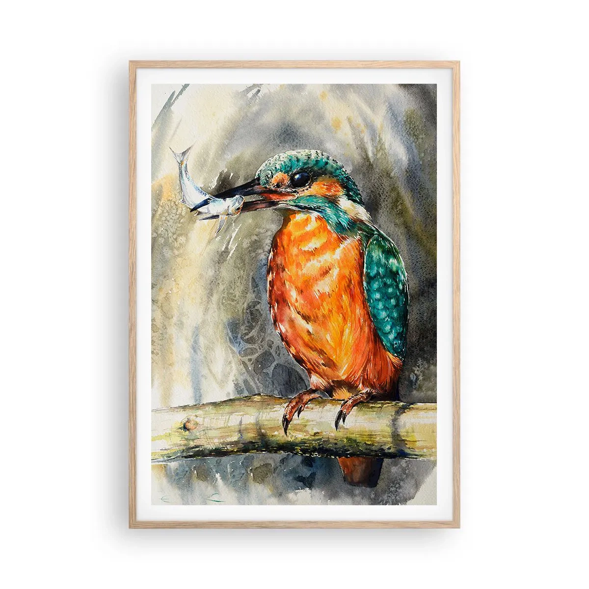 Affisch i ram av ljusek - Naturens lagar - 70x100 cm