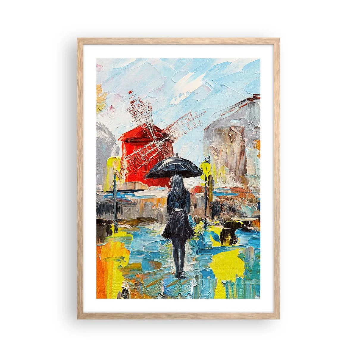 Affisch i ram av ljusek - Parislegender - 50x70 cm