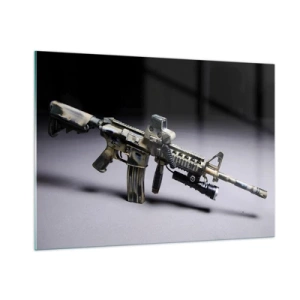 Glastavla - Bild på glas - Alltid farlig - 100x70 cm