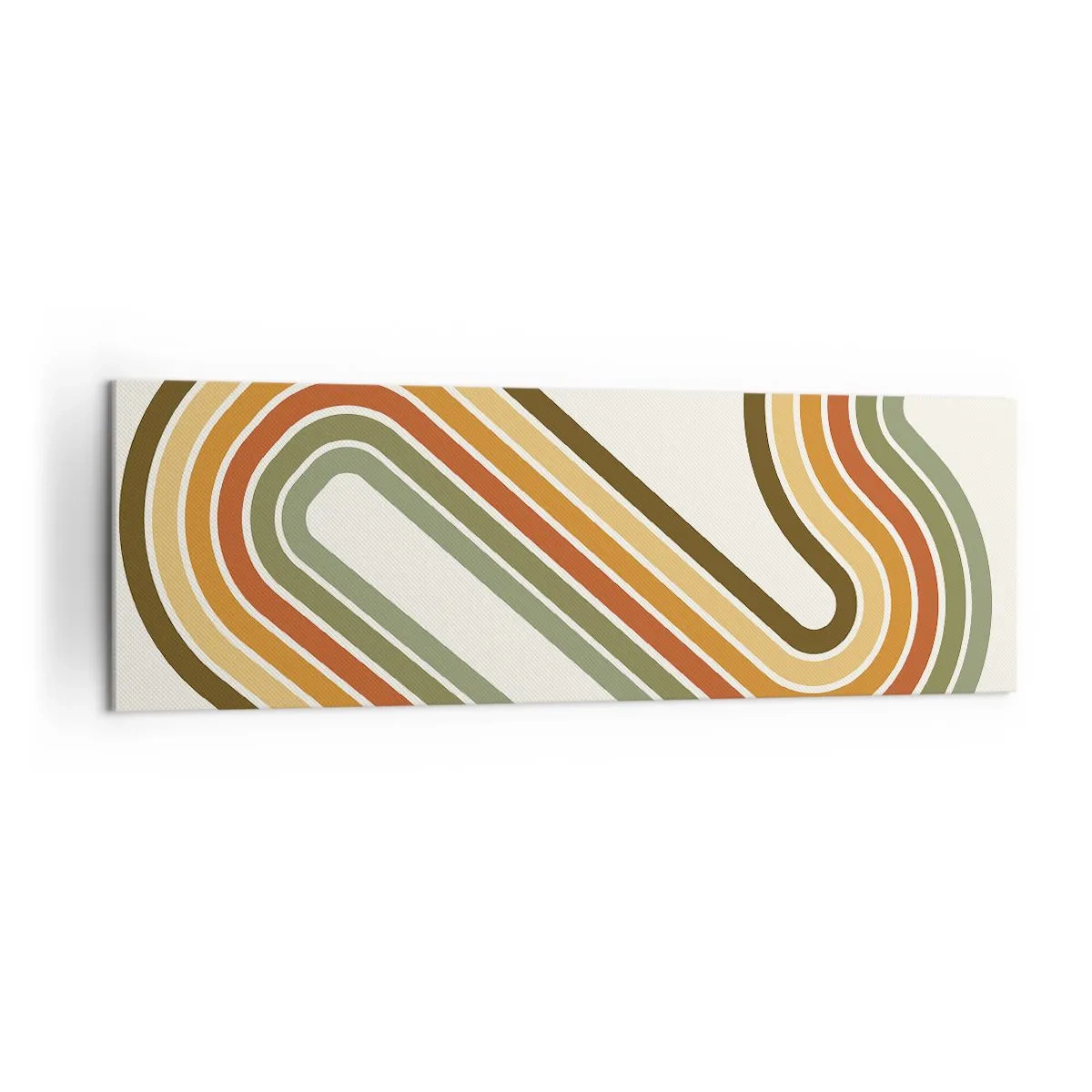 Canvastavla - Bild på duk - Zig-zack mot målet - 160x50 cm