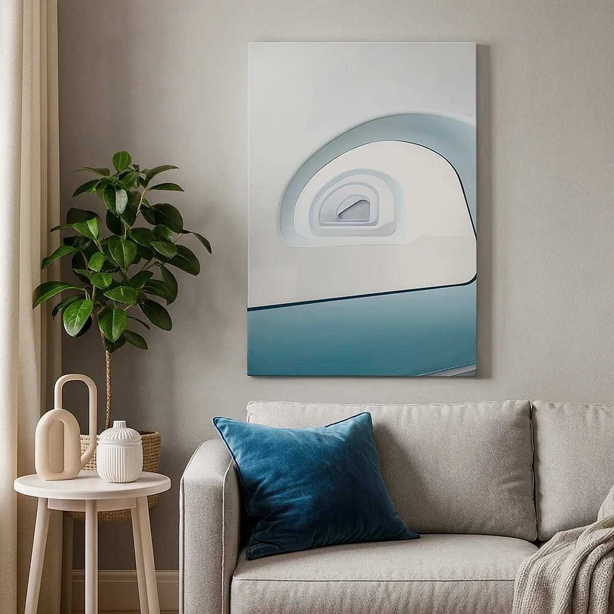 Canvastavla - Bild på duk - Till det blåas botten - 50x70 cm