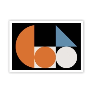Affisch - Geometriska figurer - 100x70 cm