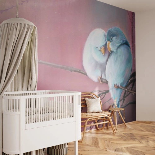 Fototapet Premium Canvas - Lägga till något?… - Fåglar, Natur, Bit - 250x175 cm