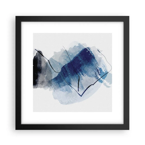 Affisch i svart ram - Isberg - 30x30 cm