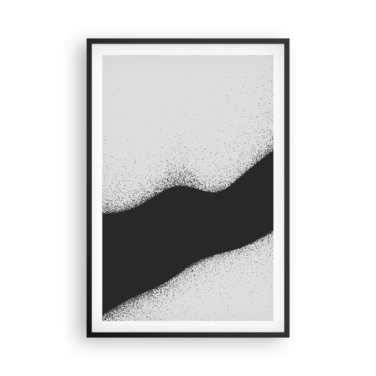 Affisch i svart ram - Flytande balans - 61x91 cm