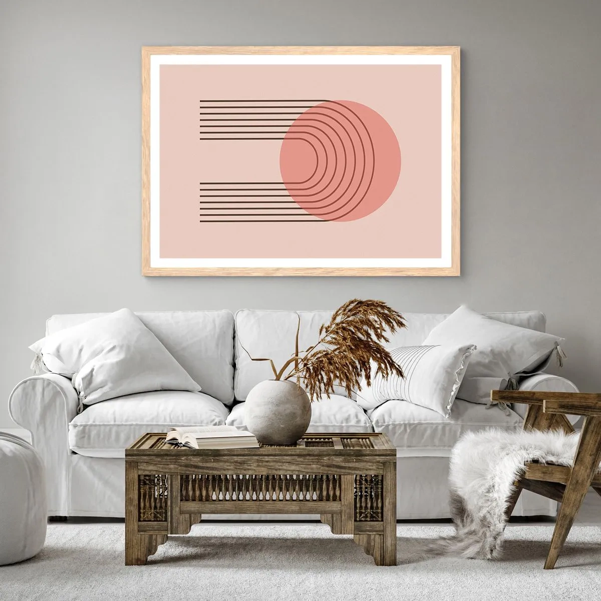 Affisch i ram av ljusek - Ostoppad attraktionskraft - 100x70 cm