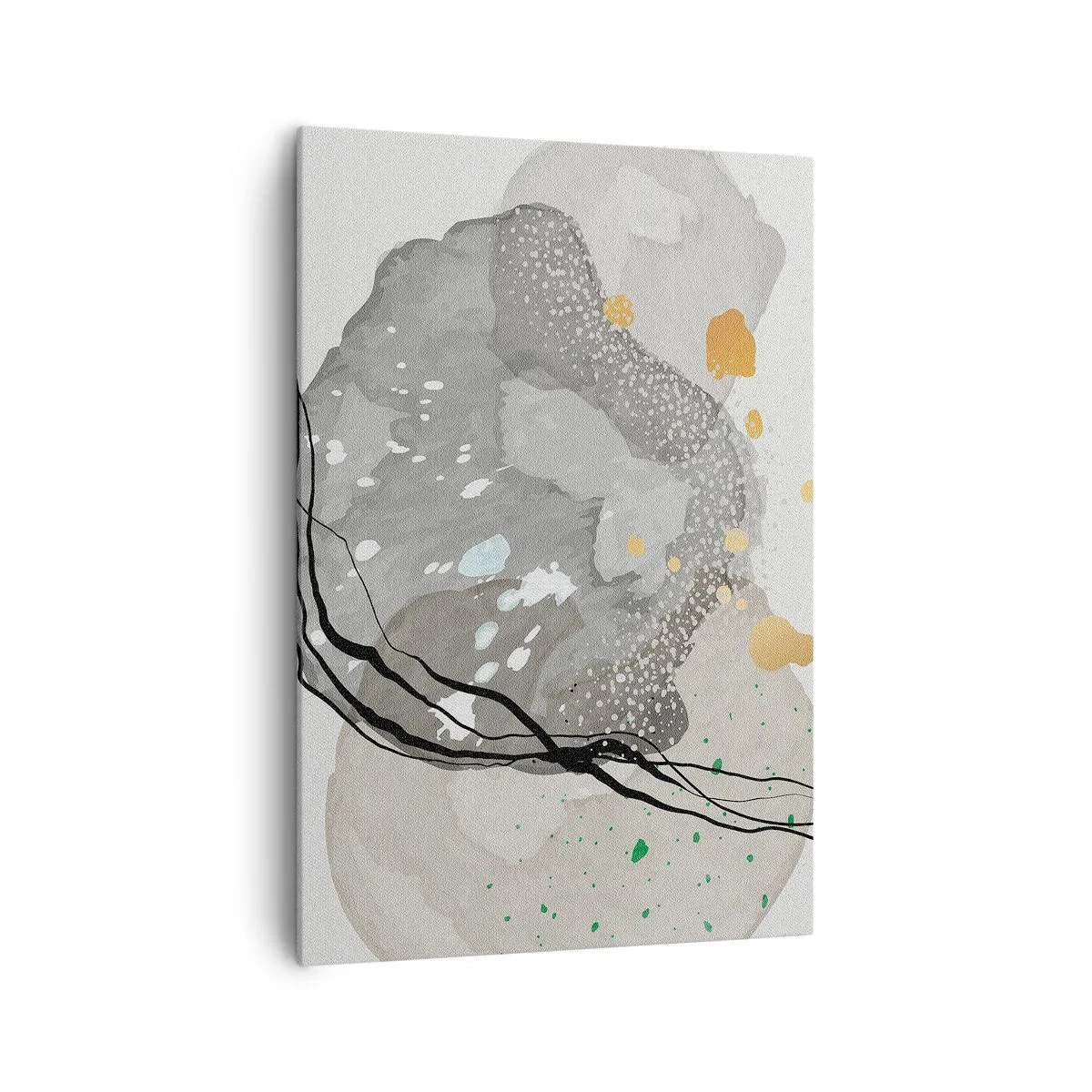 Canvastavla - Bild på duk - Organisk komposition - 70x100 cm