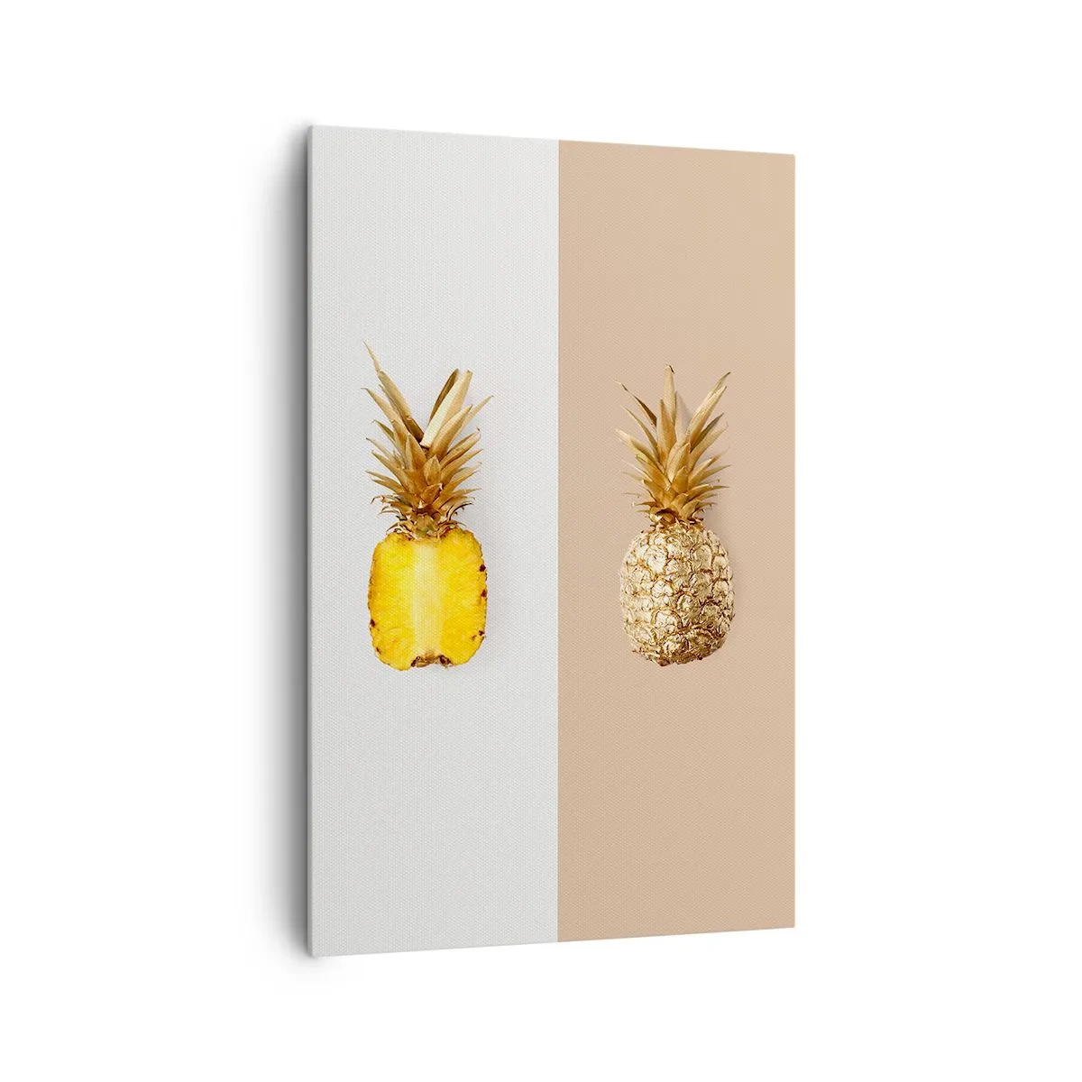 Canvastavla - Bild på duk - Ananas för oss - 80x120 cm