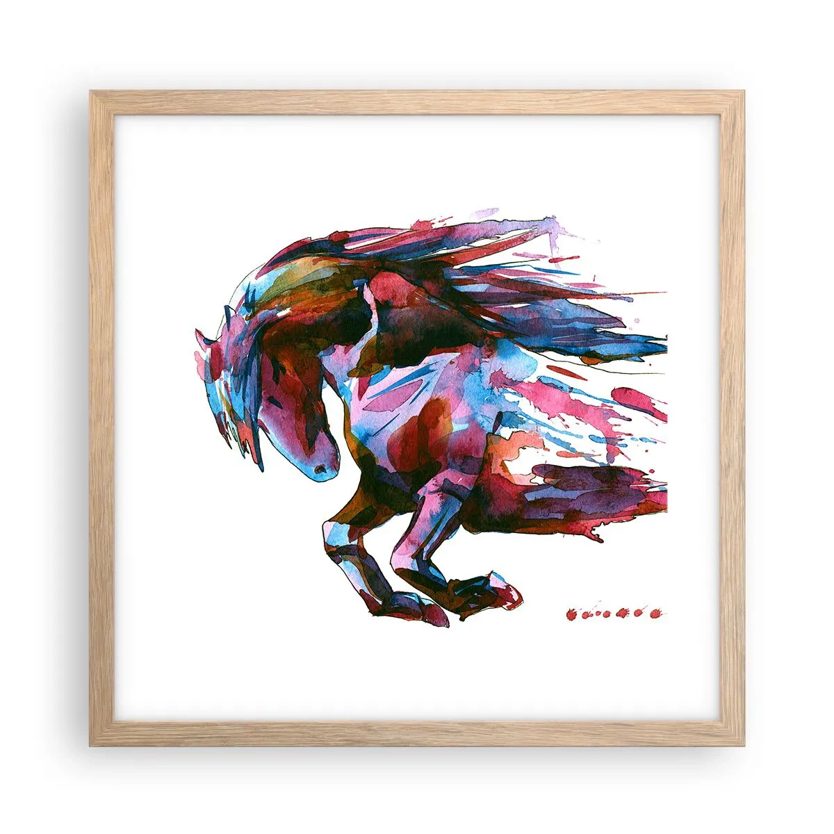Affisch i ram av ljusek - I extas - 40x40 cm