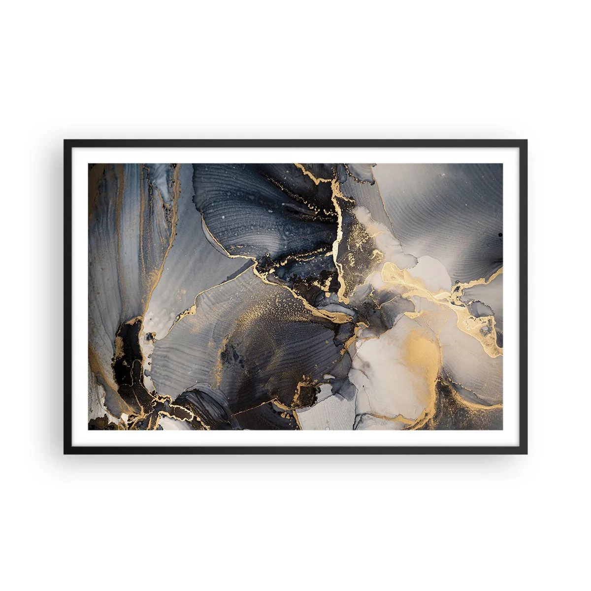 Affisch i svart ram - En stens liv - 91x61 cm
