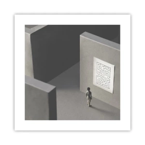 Affisch - Men var är jag? - 40x40 cm