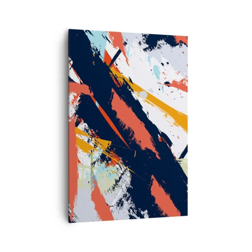 Canvastavla - Bild på duk - Dynamisk komposition - 70x100 cm