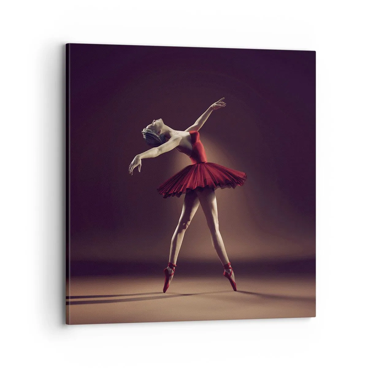 Canvastavla - Bild på duk - Prima ballerina - 70x70 cm
