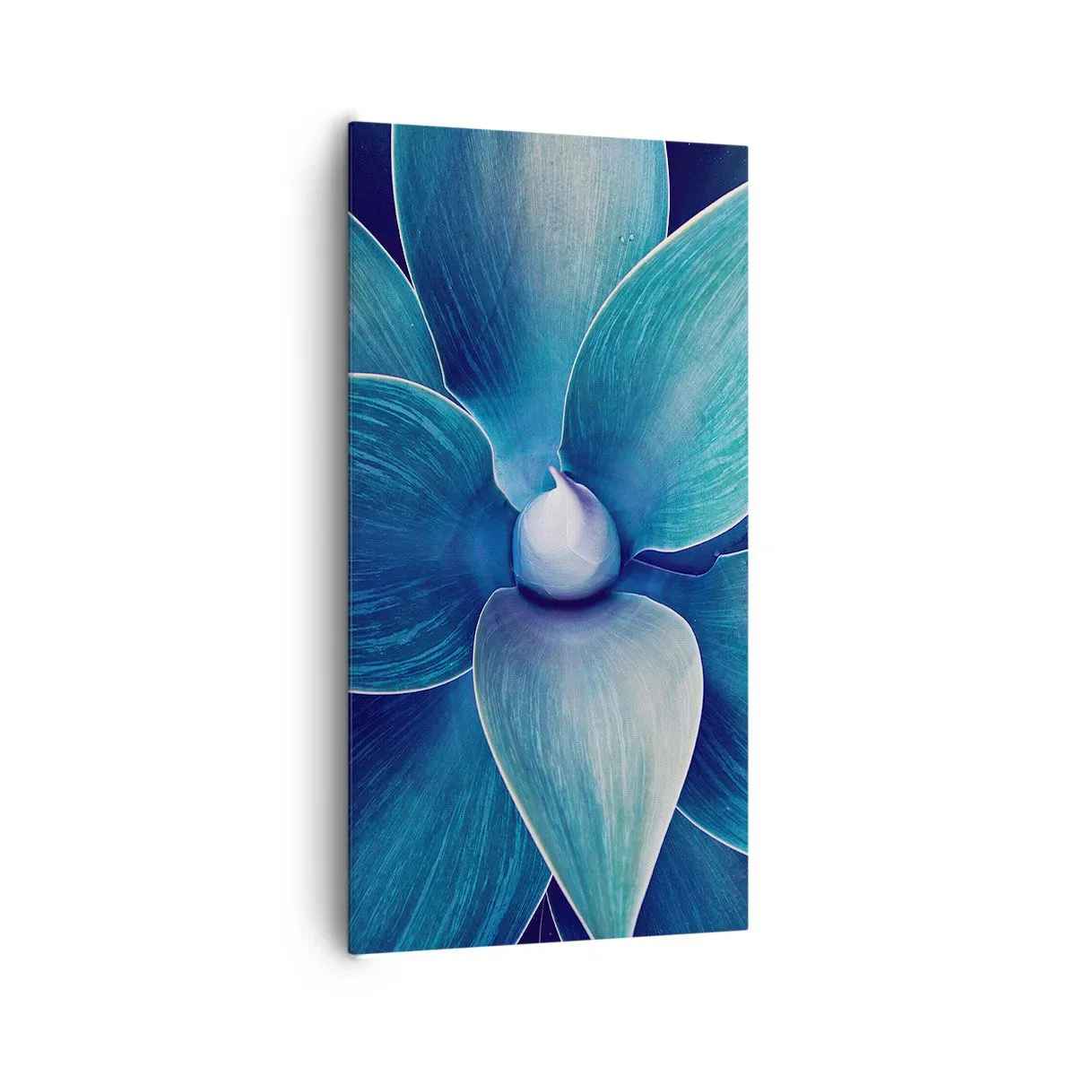 Canvastavla - Bild på duk - Blått från himlen - 65x120 cm