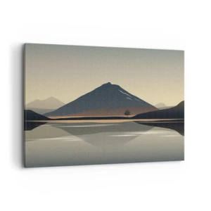 Canvastavla - Bild på duk - Spegelbild - 100x70 cm