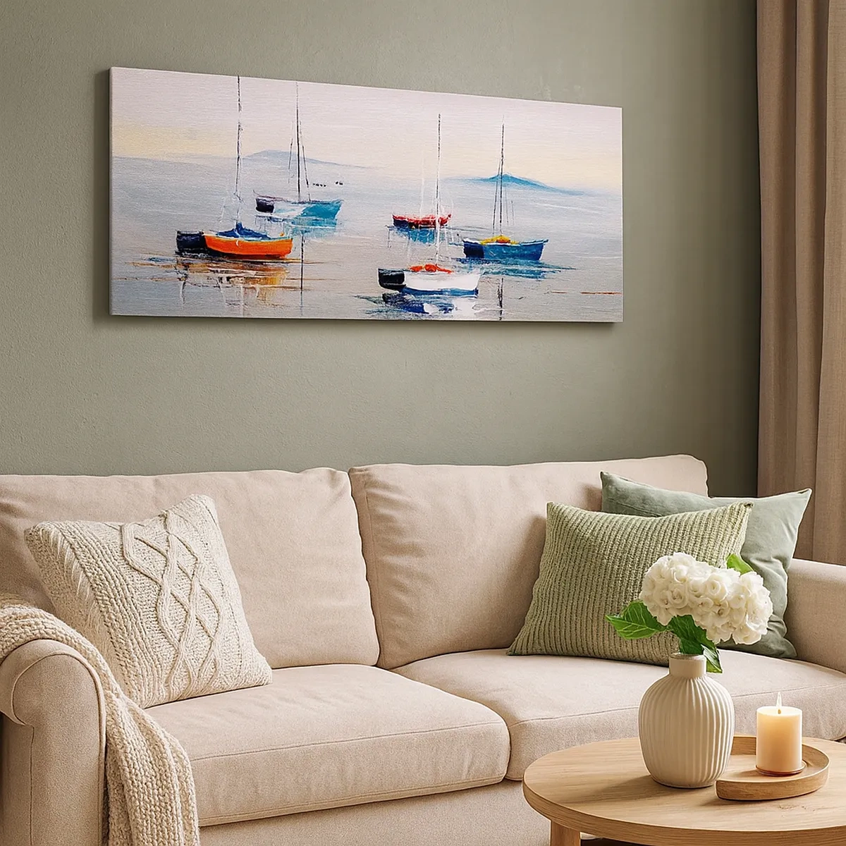 Canvastavla - Bild på duk - En välförtjänt vila - 30x30 cm