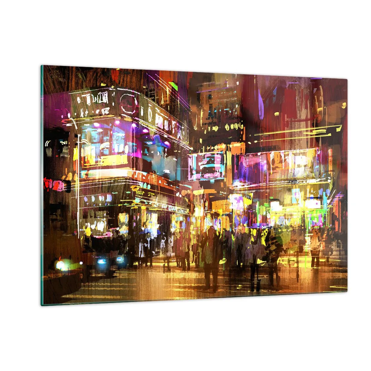 Glastavla - Bild på glas - I ljushavet - 120x80 cm