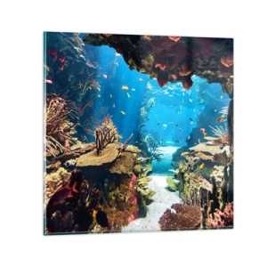 Glastavla - Bild på glas - Du har inte ens drömt - 60x60 cm