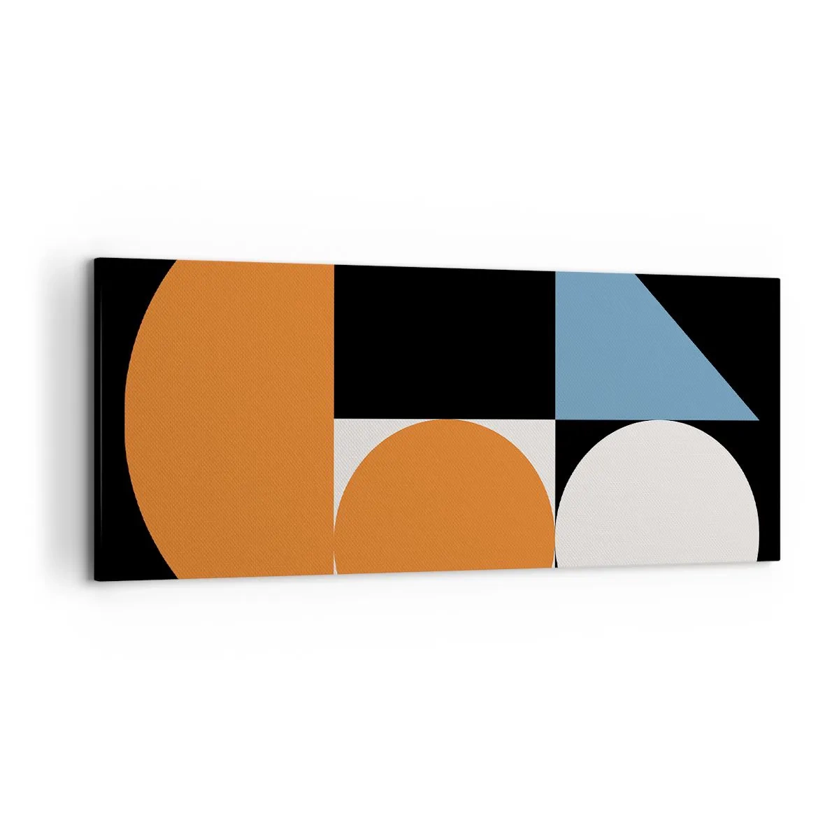 Canvastavla - Bild på duk - Geometriska figurer - 120x50 cm