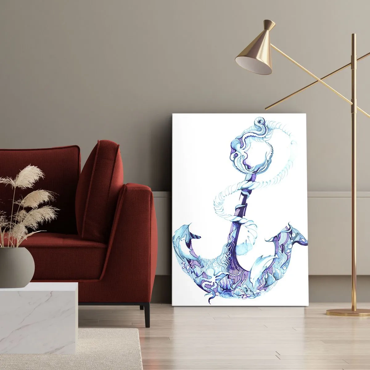 Canvastavla - Bild på duk - Håller havets hemligheter - 50x70 cm