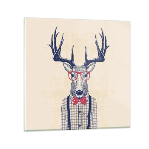 Glastavla - Bild på glas - Rolig extravagans - 30x30 cm