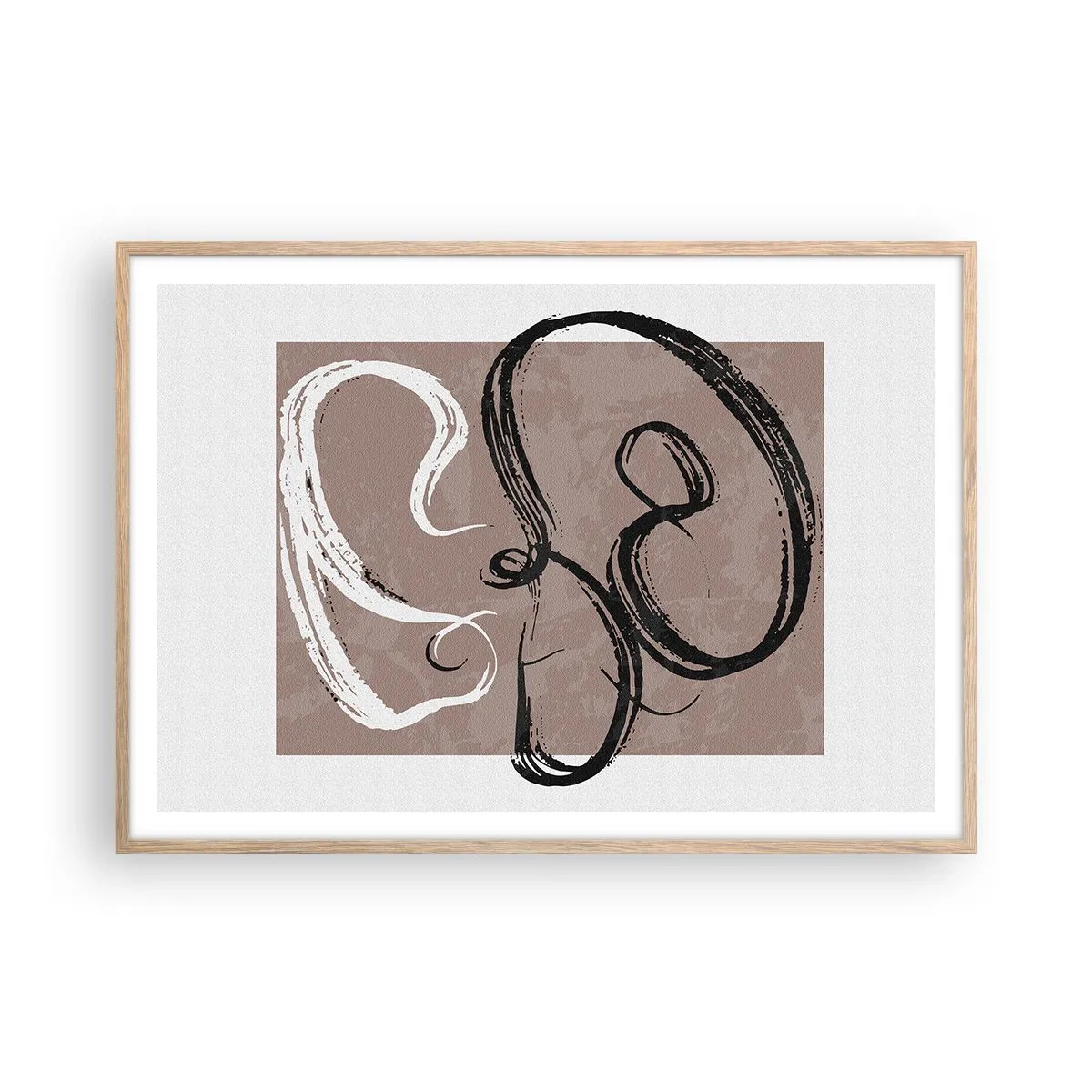 Affisch i ram av ljusek - Komposition - sökande efter fullständighet - 100x70 cm