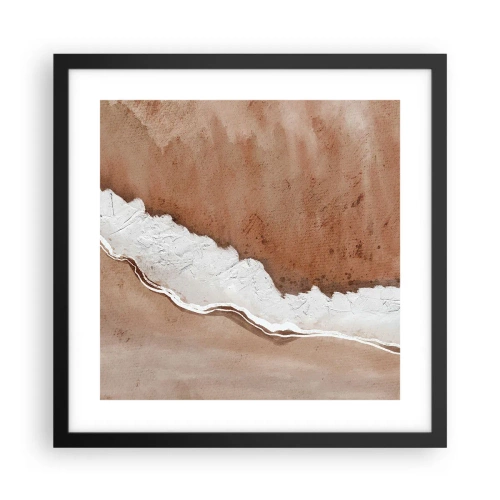 Affisch i svart ram - I jordnära färger - 40x40 cm