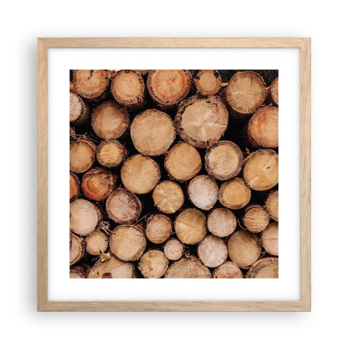 Affisch i ram av ljusek - Ny början - 40x40 cm