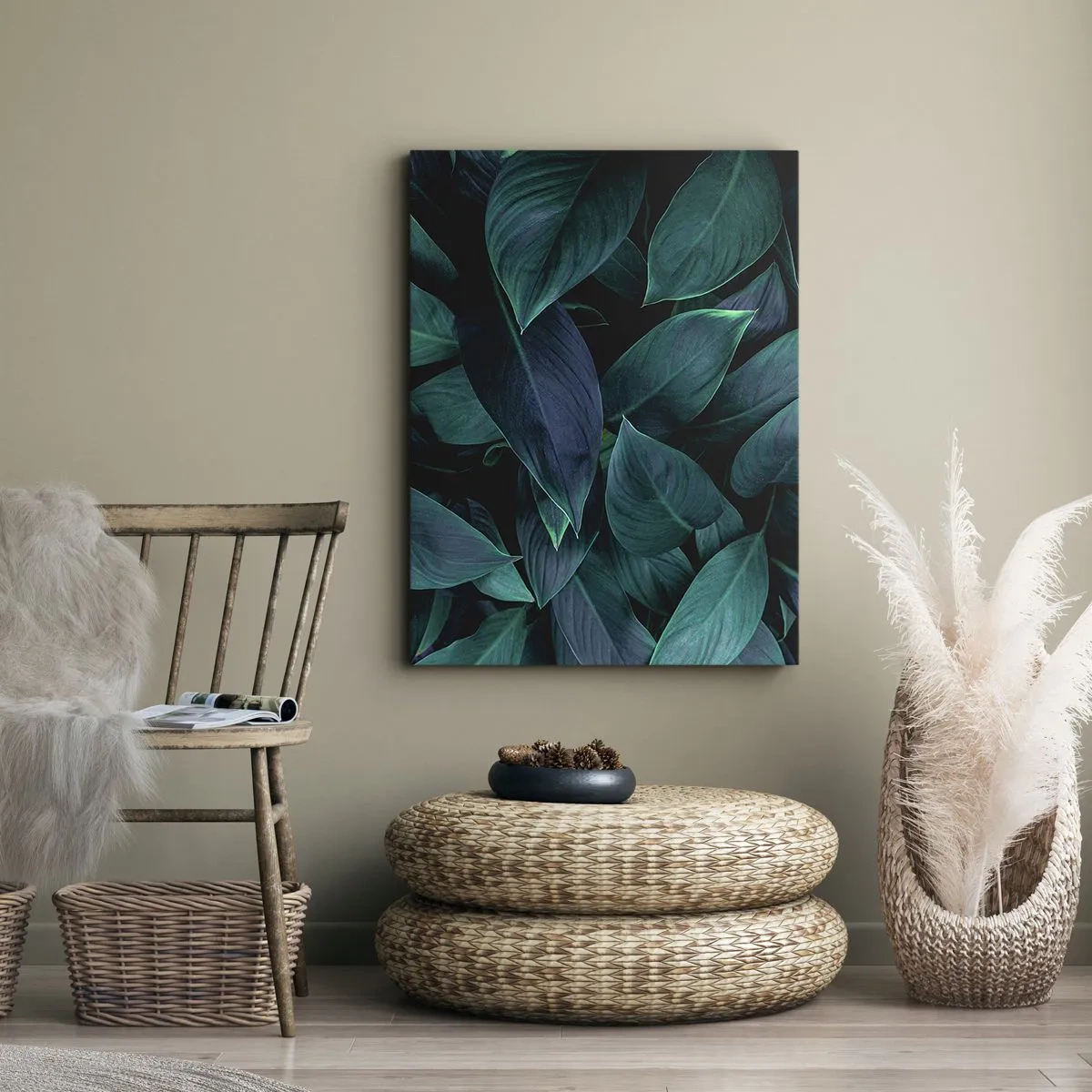 Canvastavla - Bild på duk - Grönskan själv - 50x70 cm