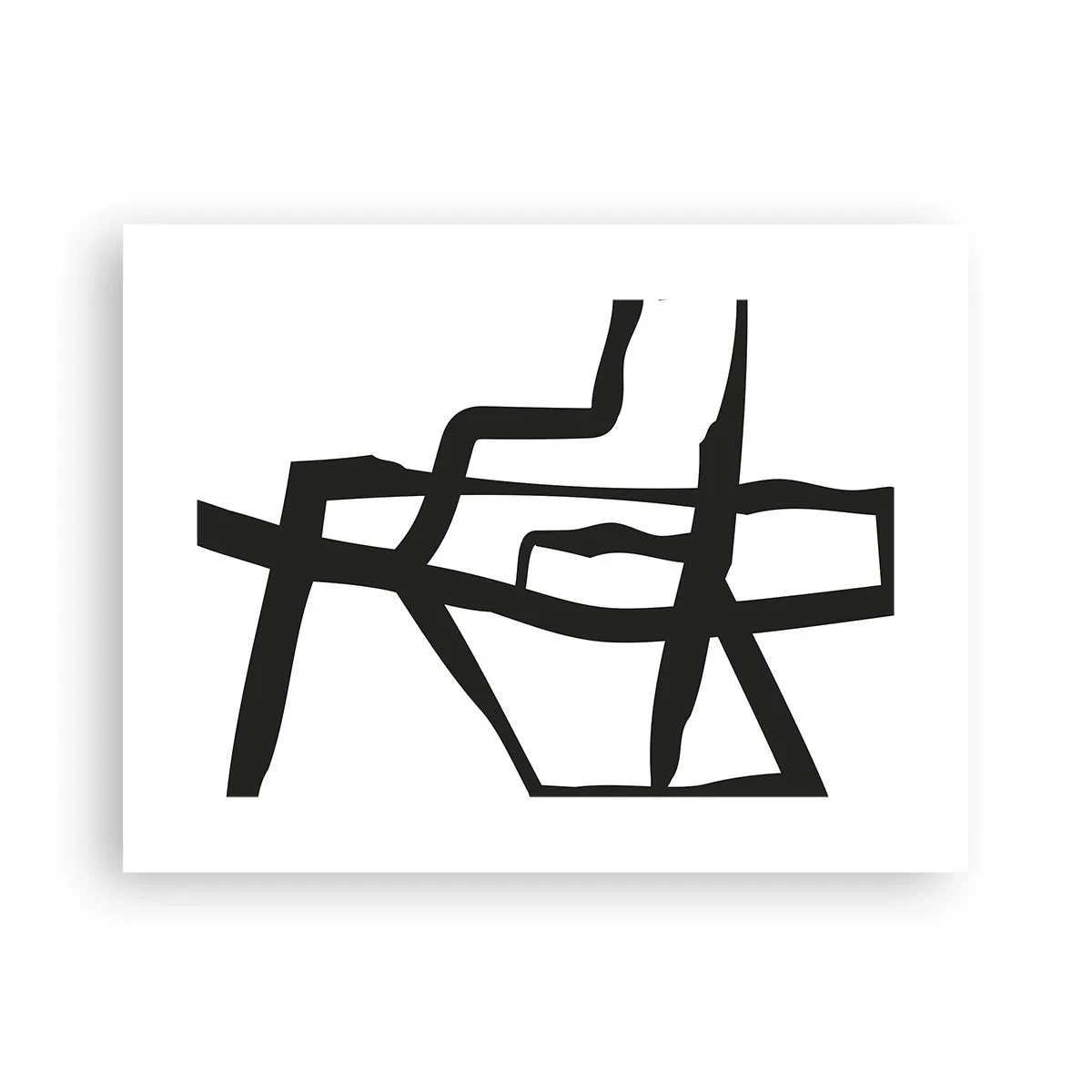 Affisch - Svartvit konstruktion - 40x30 cm