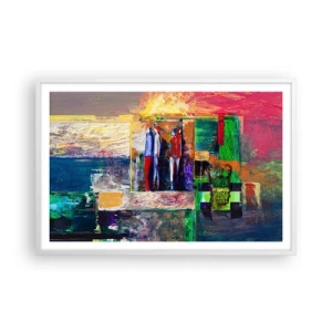 Affisch i vit ram - Relationer och emotioner - 91x61 cm