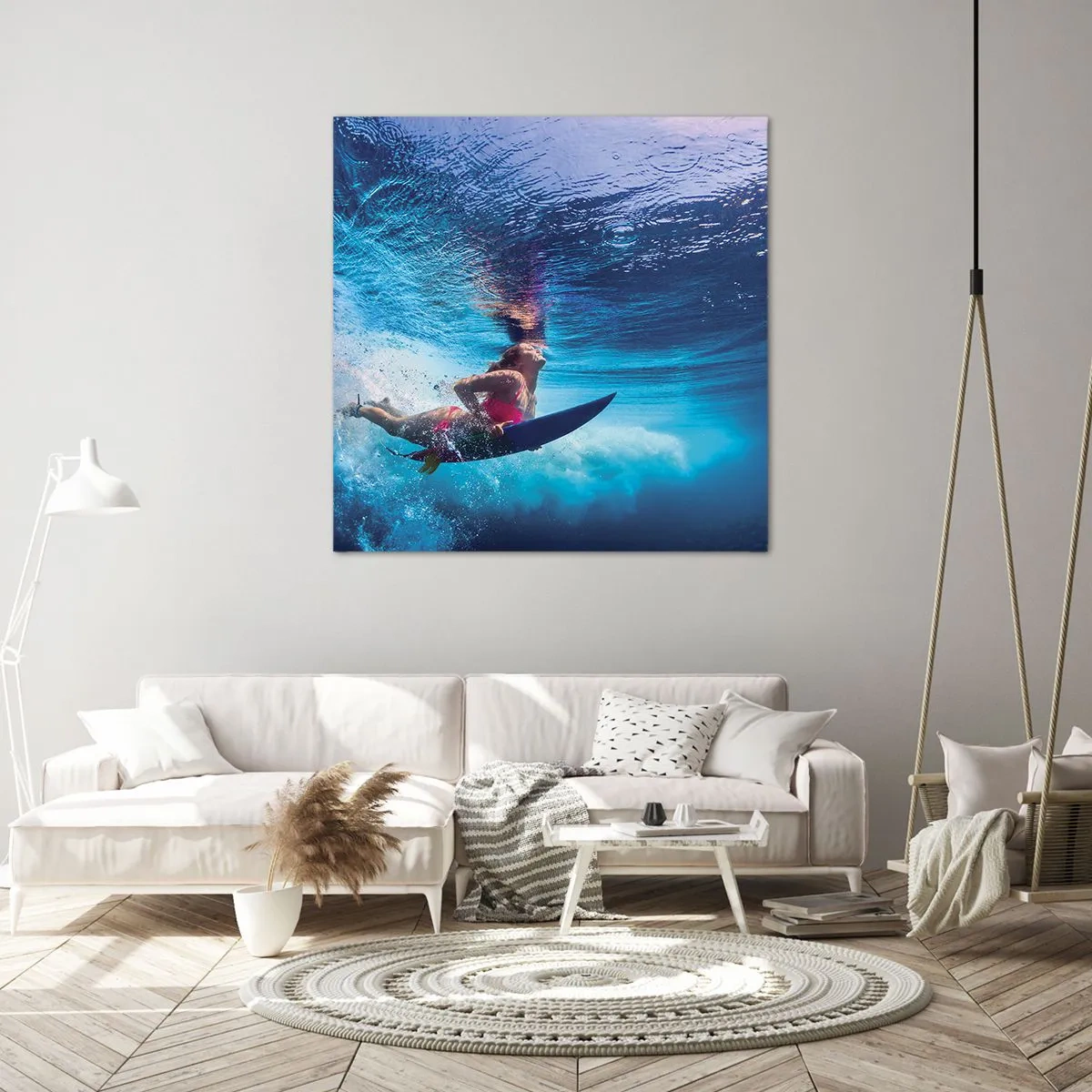 Canvastavla - Bild på duk - Glädjens djup - 40x40 cm