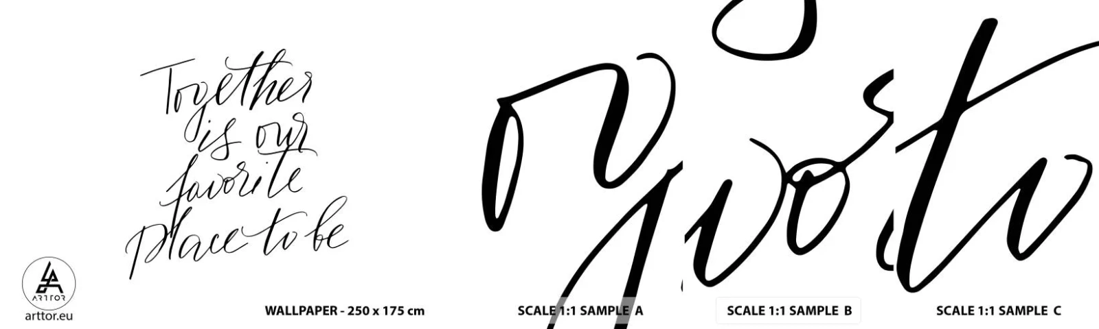 Provbit av självhäftande fototapet Deluxe Sticker - Känner du också det? - Typografi, Bekräftelse, Maxim - 100x30 cm