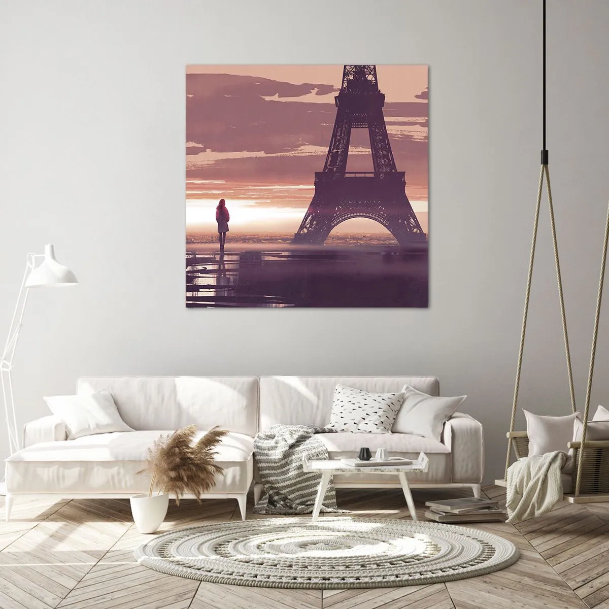 Canvastavla - Bild på duk - Bara de två - 70x70 cm