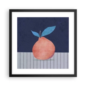 Affisch i svart ram - Konvexitet och planhet - 40x40 cm