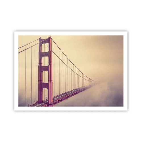 Affisch - Mellan himlen och jorden - 100x70 cm