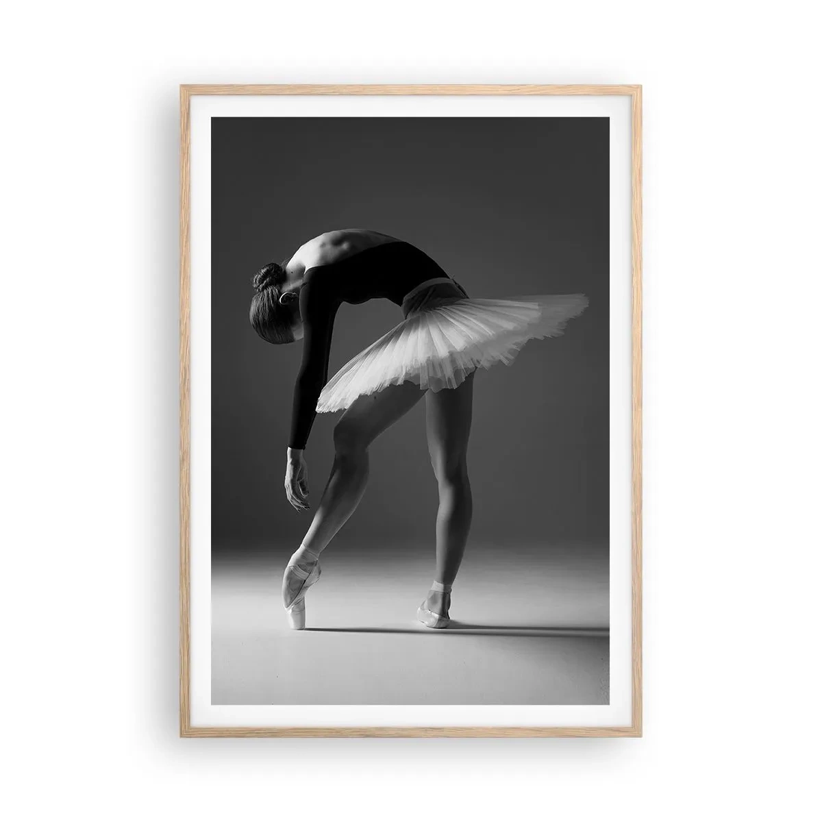 Affisch i ram av ljusek - Bella ballerina - 70x100 cm