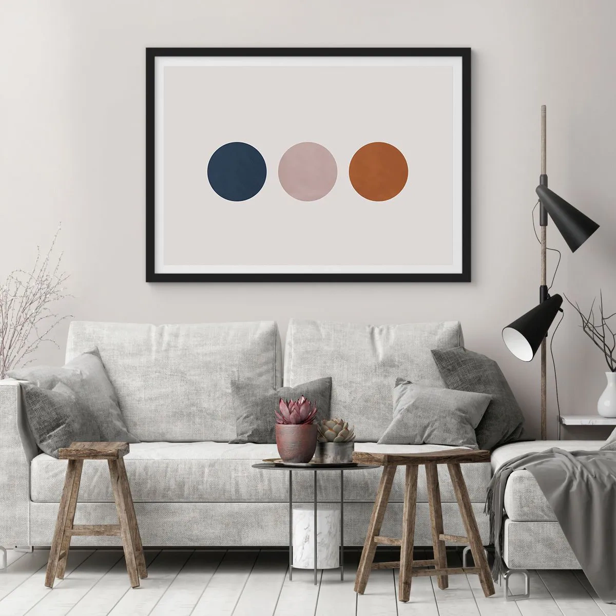 Affisch i svart ram - Perfektionens symbol - 70x50 cm