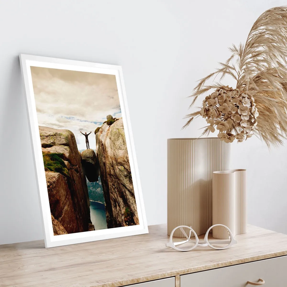 Affisch i vit ram - Hur jag mår?! - 61x91 cm