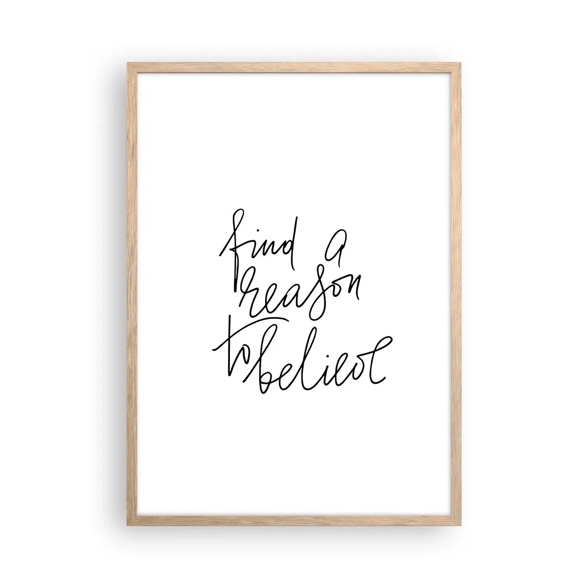 Affisch i ram av ljusek - Det är möjligt - 50x70 cm