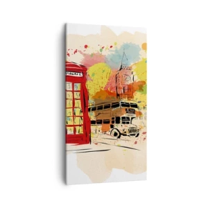 Canvastavla - Bild på duk - Mångfaldens stad - 45x80 cm