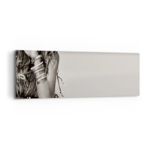 Canvastavla - Bild på duk - Som flickorna brukar - 90x30 cm