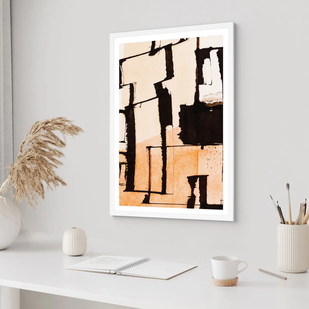 Affisch i vit ram - Ändå ordning - 50x70 cm