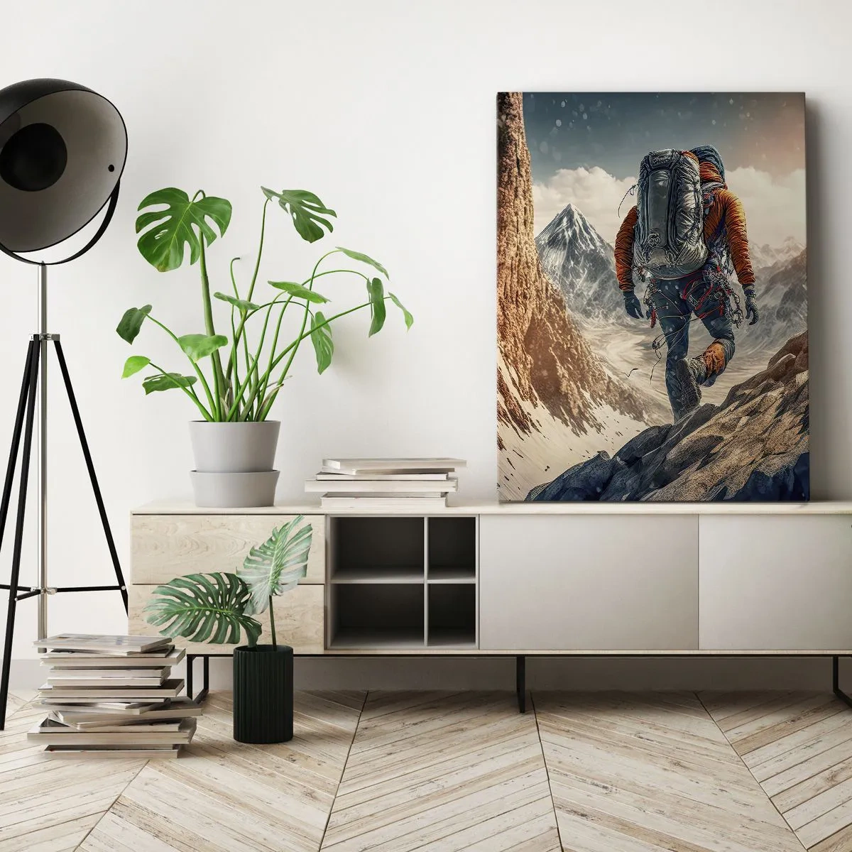 Canvastavla - Bild på duk - Ensam krigare - 50x70 cm